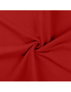 Tecido jersey canelado - Vermelho escuro