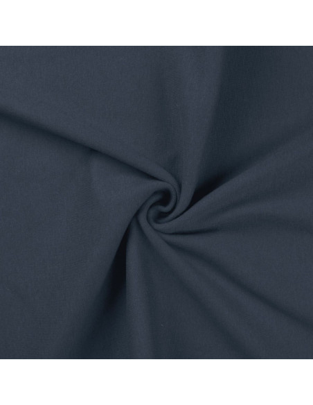 Tecido jersey ribana - Azul denim