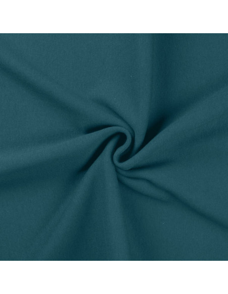 Tecido jersey rib - Azul petróleo