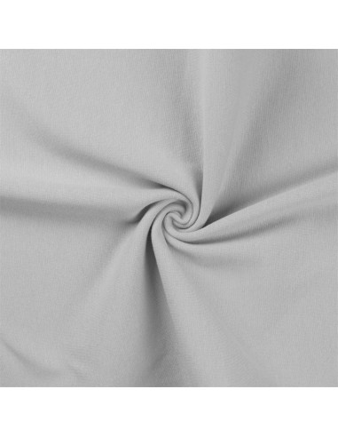 Tecido jersey ribana - Cinza prateado