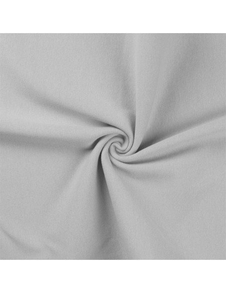 Tecido jersey ribana - Cinza prateado