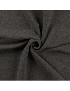 Tecido jersey ribana - Cinza mesclado