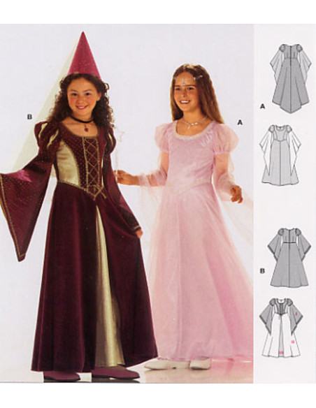 Padrão de fada, princesa medieval - Burda 2463