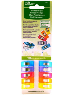 Conjunto de 10 pinças Prodige Clover - Sortido