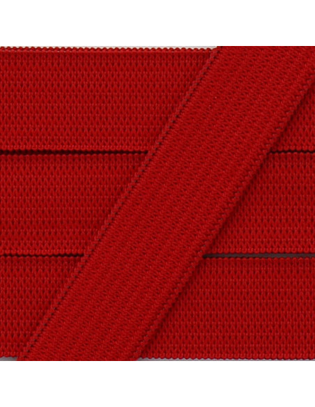 Elástico flexível 15 mm - Vermelho