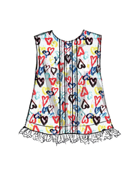 Molde de top e cueca para bebês - Butterick 6884