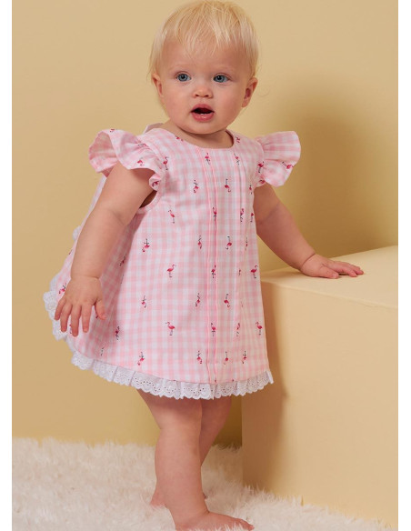Molde de top e cueca para bebês - Butterick 6884