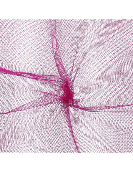 Tule rígido - Rosa fúcsia