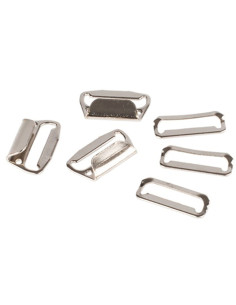 Fechos de gancho planos para saias 20 mm prata Bohin 2
