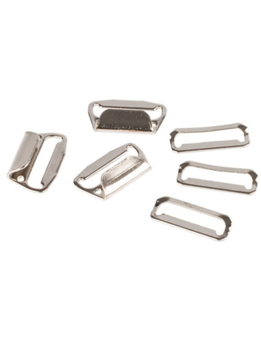 Fechos de gancho planos para saias 20 mm prata Bohin