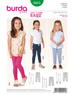 Molde de leggings - Burda 9415
