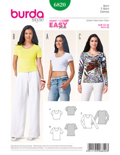 Molde de t-shirt - Burda 6820