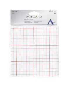 Papel quadriculado para moldes de costura