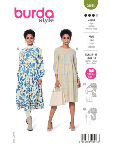 Molde de vestido - Burda 5948