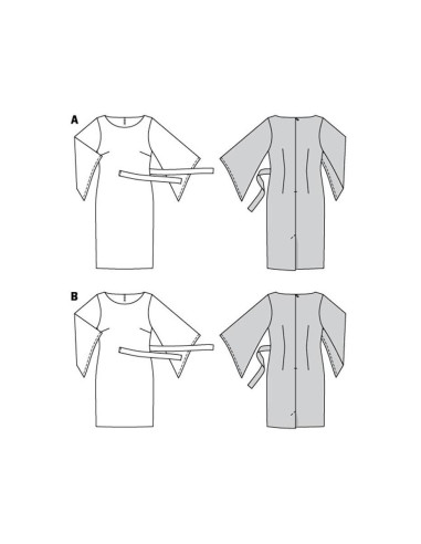 Molde de vestido - Burda 5950