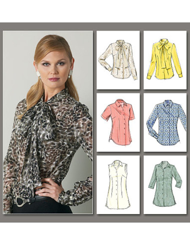 Molde de blusa - Vogue 8772