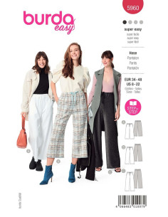 Molde de calça - Burda 5960