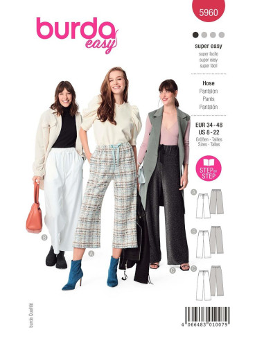 Molde de calça - Burda 5960