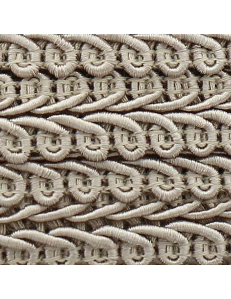 Galão com estilo Chanel - Bege taupe