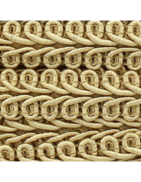 Galão em estilo Chanel - Bege dourado