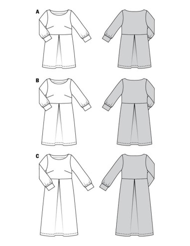 Molde de vestido - Burda 5975