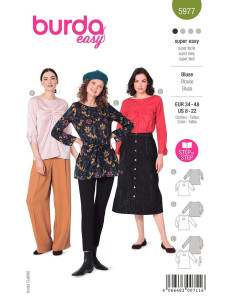 Molde de T-shirt - Burda 5977