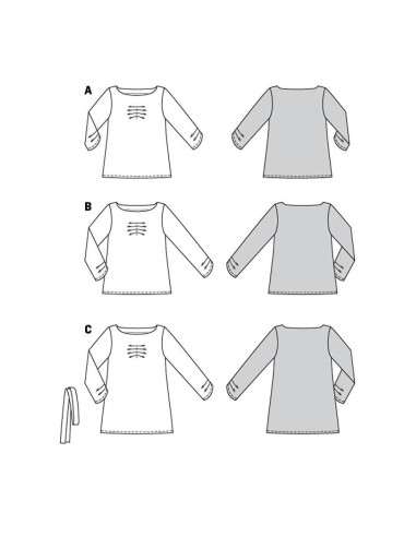 Molde de T-shirt - Burda 5977