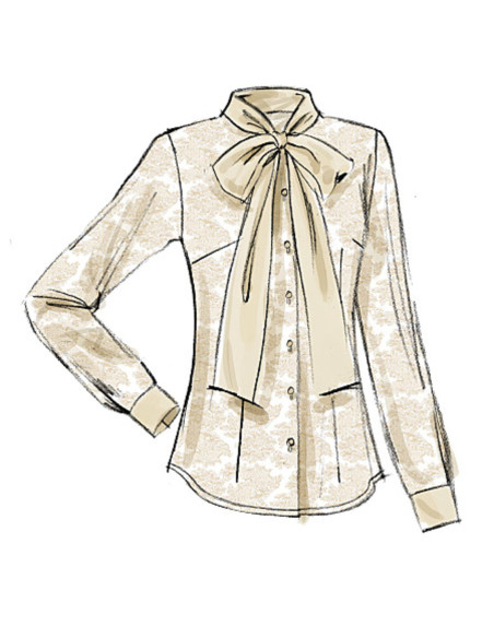 Molde de blusa - Vogue 8772