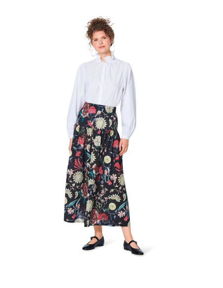 Molde de saia - Burda 5978