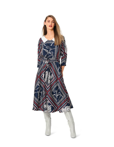 Molde de vestido e blusa - Burda 5980