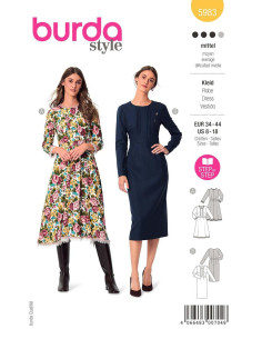 Molde de vestido - Burda 5983