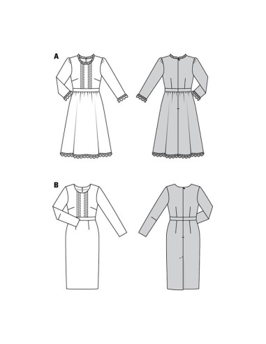Molde de vestido - Burda 5983