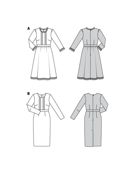Molde de vestido - Burda 5983