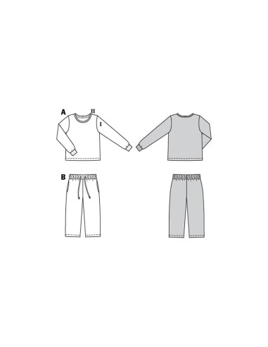 Molde de conjunto - Burda 9250