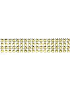 Galão de strass 20 mm ouro