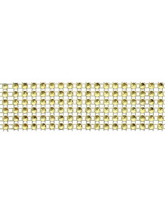 Galão de strass 30 mm ouro