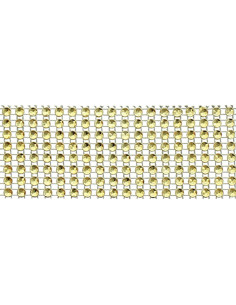 Galão de strass 40 mm ouro