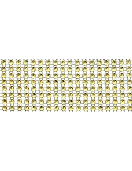 Galão de strass 40 mm ouro