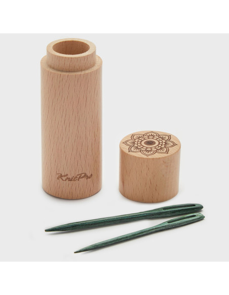 Conjunto de 4 agulhas de madeira para passar lã Mindful Knit Pro