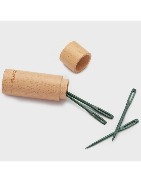 Conjunto de 4 agulhas de madeira para passar lã Mindful Knit Pro