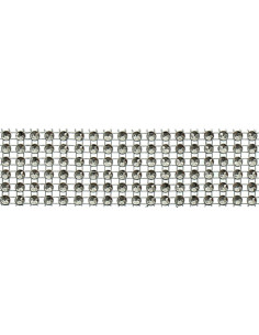 Galão de strass 30 mm preto