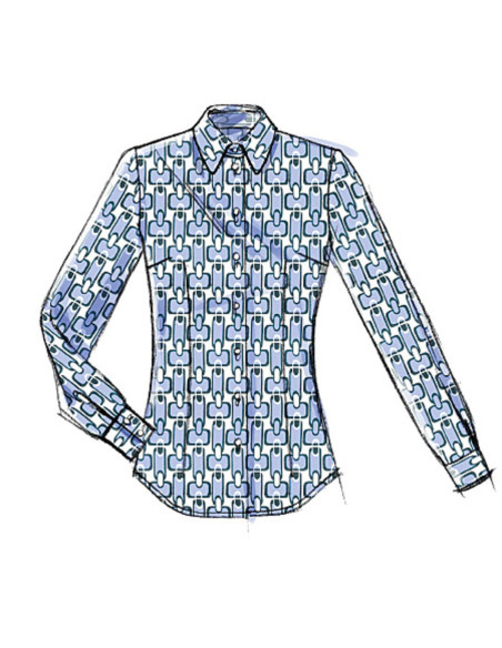 Molde de blusa - Vogue 8772