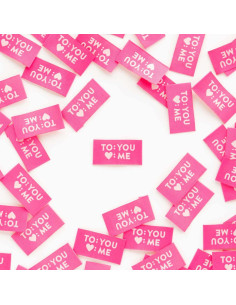 Conjunto de 8 etiquetas tecidas - To You Love Me