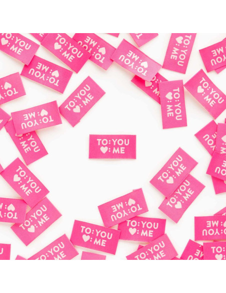 Conjunto de 8 etiquetas tecidas - To You Love Me