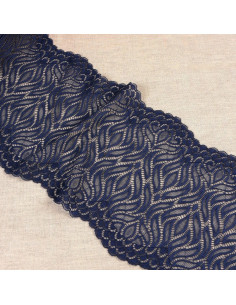 Renda elástica chama - Azul marinho