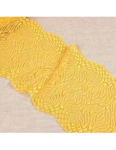 Renda elástica chama - Amarelo