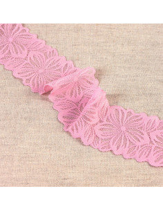 Renda elástica pétalas de flores - Rosa