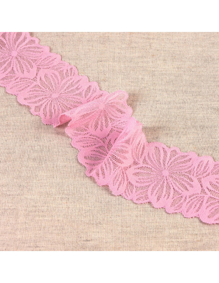 Renda elástica pétalas de flores - Rosa