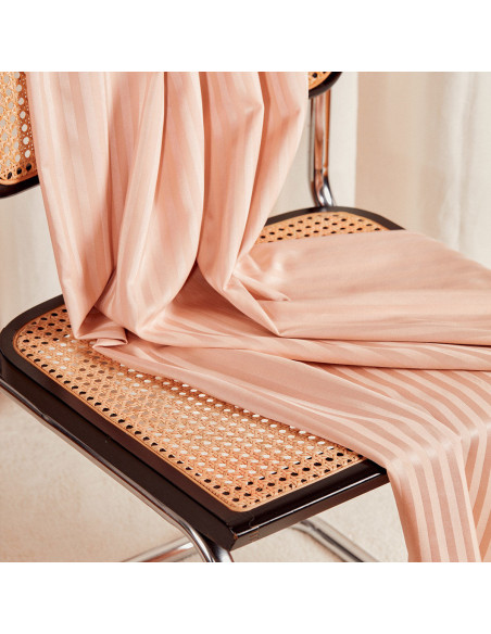 Tecido de algodão viscose Stripes Blush - Atelier Brunette