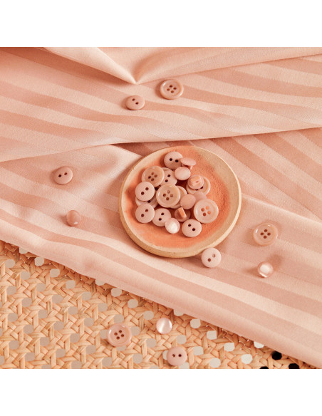 Tecido de algodão viscose Stripes Blush - Atelier Brunette